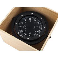 C4-00114 Wooden Box Compass
