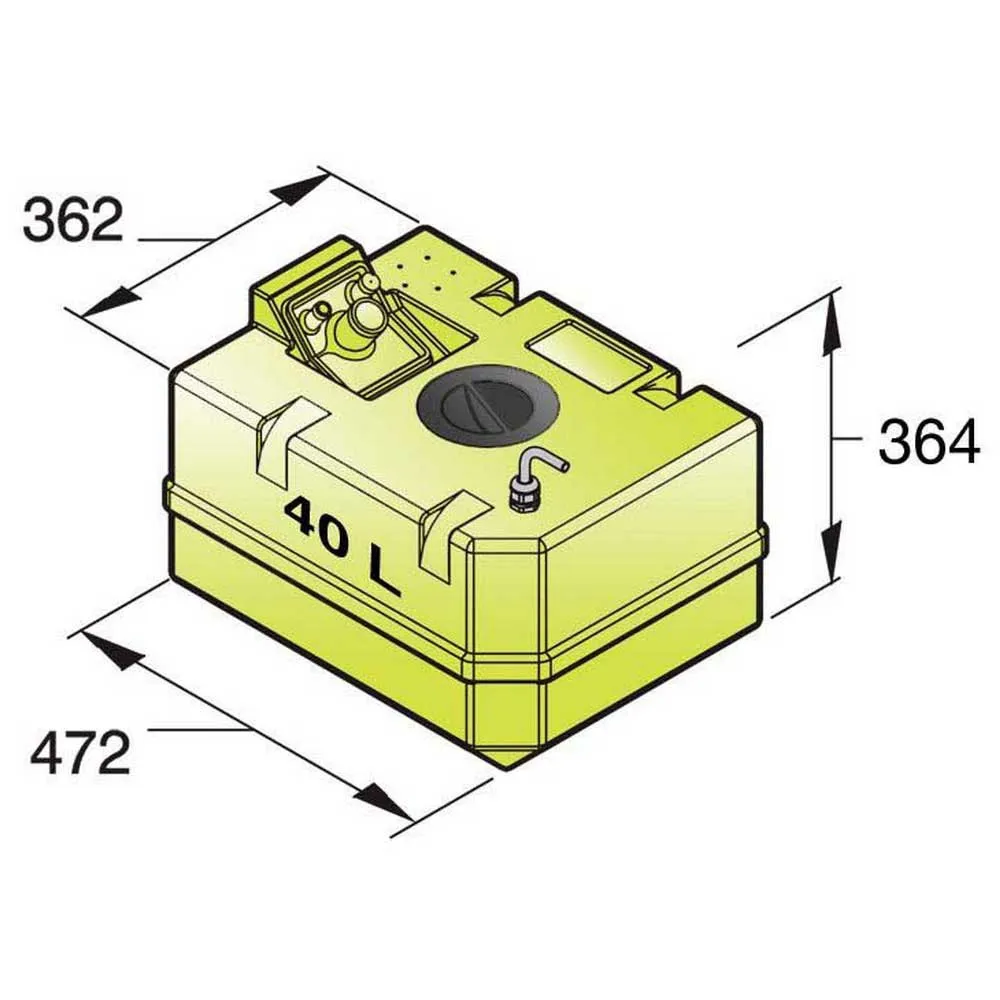WTANKC 40L Potable Water Tank 4 WTANKC 40L Potable Water Tank - Image 2